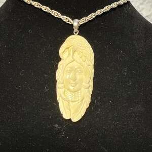 Lady Eagle Carving Pendant